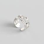 S925 Sterling Silver Triple Line Twist Open Ring(40% Off 2 Pieces)