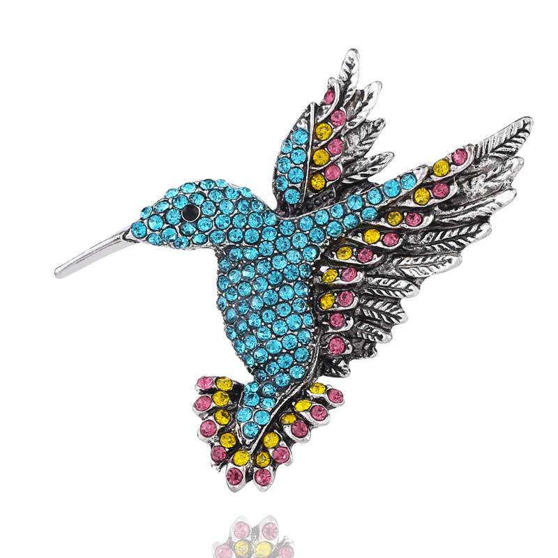 Diamonds Hummingbird Personalized Animal Pin Corsage Women's Brooch (40% Off 2)