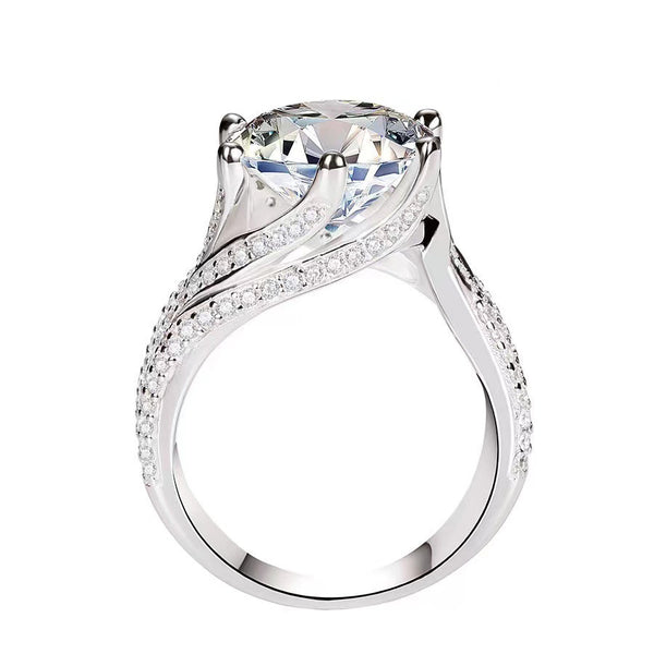 5 carat simulation high carbon diamond ring ring adjustable (40% discount from 2 pieces)