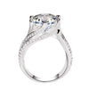 5 carat simulation high carbon diamond ring ring adjustable (40% discount from 2 pieces)