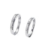 Personalized couple ring white gold size adjustable (40% off 2 pieces)