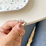 Small Shell Sterling Silver Split Ring（Two for 40% off）