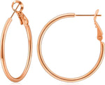 925 Sterling Silver Earrings Gold Ladies Hoops(40% off from 2 pairs)