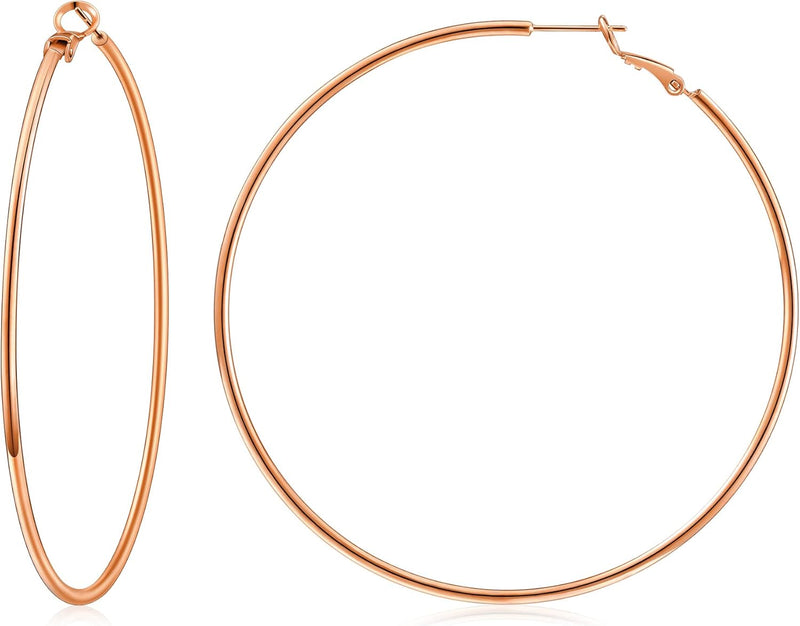 925 Sterling Silver Earrings Gold Ladies Hoops(40% off from 2 pairs)