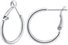 925 Sterling Silver Earrings Gold Ladies Hoops(40% off from 2 pairs)