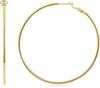 925 Sterling Silver Earrings Gold Ladies Hoops(40% off from 2 pairs)