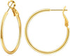 925 Sterling Silver Earrings Gold Ladies Hoops(40% off from 2 pairs)