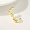 C-shaped hollow large earring studs are not easy to allergy（40% off on 2 pieces）