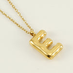 Stainless Steel Vapor Bubble Hip Hop Letter Pendant Necklace（Two for 40% off）