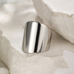 Smooth open wide face ring（40% discount from 2 pieces）