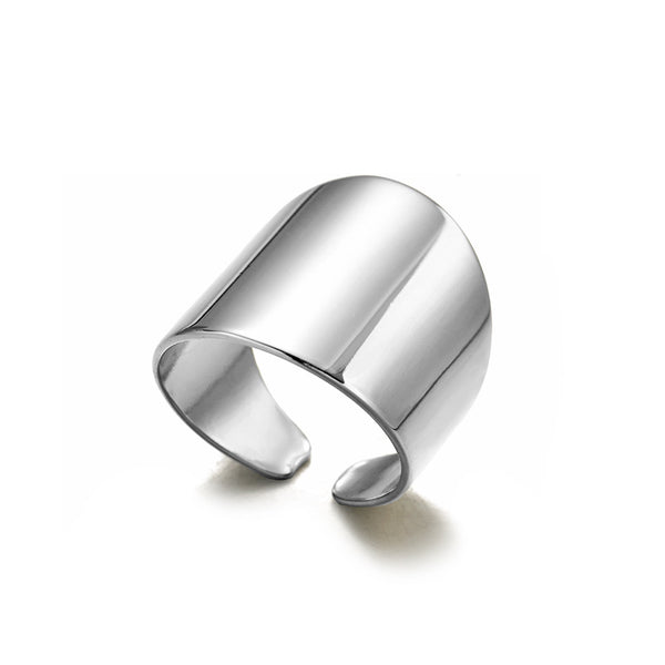 Smooth open wide face ring（40% discount from 2 pieces）