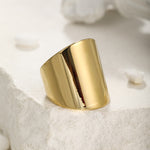 Smooth open wide face ring（40% discount from 2 pieces）