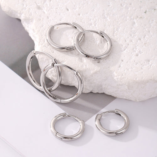 925 Silver Post Earrings 3 Pairs（40% discount from 2 sets）