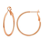 925 Sterling Silver Earrings Gold Ladies Hoops(40% off from 2 pairs)