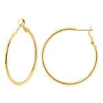 925 Sterling Silver Earrings Gold Ladies Hoops(40% off from 2 pairs)