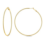 925 Sterling Silver Earrings Gold Ladies Hoops(40% off from 2 pairs)