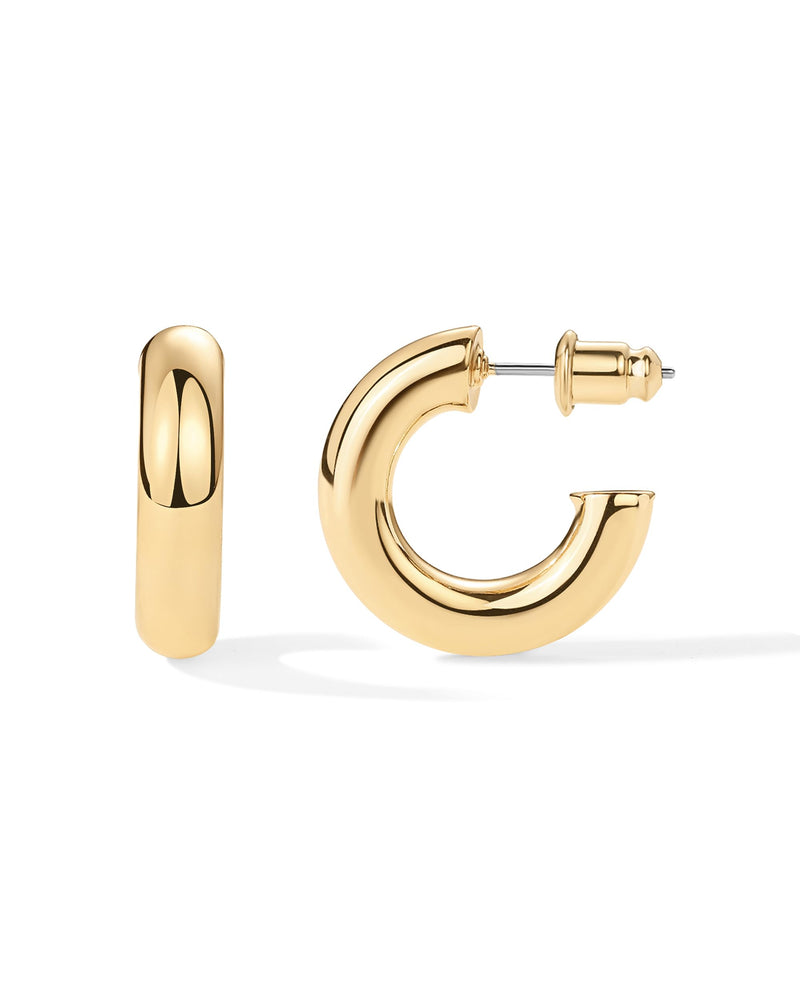 C-shaped hollow large earring studs are not easy to allergy（40% off on 2 pieces）