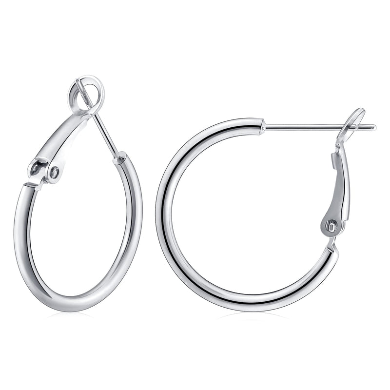 925 Sterling Silver Earrings Gold Ladies Hoops(40% off from 2 pairs)