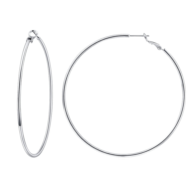 925 Sterling Silver Earrings Gold Ladies Hoops(40% off from 2 pairs)