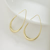 Gold Oval Glossy Hook Earrings (40% off from 2 pieces)