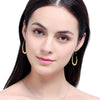 Gold Oval Glossy Hook Earrings (40% off from 2 pieces)