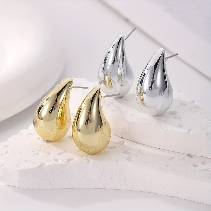 Hollow Teardrop Crescent Earrings 4 Pairs（40% discount from 2 sets）