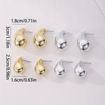 Hollow Teardrop Crescent Earrings 4 Pairs（40% discount from 2 sets）