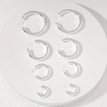 C-shaped hollow large earring studs are not easy to allergy（40% off on 2 pieces）