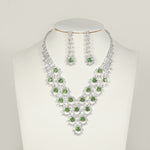 Greenstone Necklace and Earrings Jewelry Set（40% discount from 2 sets）