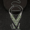 Greenstone Necklace and Earrings Jewelry Set（40% discount from 2 sets）