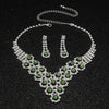 Greenstone Necklace and Earrings Jewelry Set（40% discount from 2 sets）