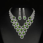 Greenstone Necklace and Earrings Jewelry Set（40% discount from 2 sets）