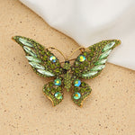 High-grade butterfly brooch alloy with diamonds pin(40% discount from 2 pieces)