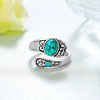 Vintage Silver Turquoise Open Ring (40% off 2)