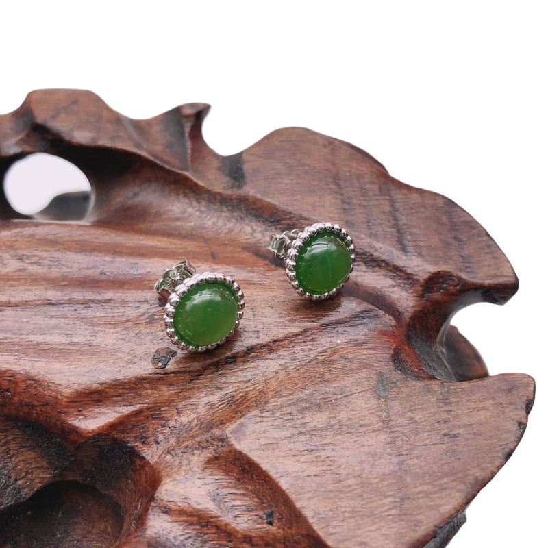 925 Sterling Silver Natural Jasper Earrings(40% discount for 2 pairs or more)