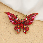 High-grade butterfly brooch alloy with diamonds pin(40% discount from 2 pieces)