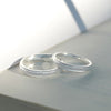 Accompany you S999 foot silver plain ring couple ring(40% Off 2 Pieces)