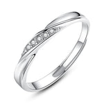 S925 Sterling Silver White Gold Couple's Ring (40% Off 2 Pieces)