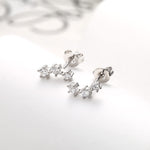 925 Silver Pin Zirconia Stud Earrings Set (40% off 2 pieces)