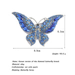 High-grade butterfly brooch alloy with diamonds pin(40% discount from 2 pieces)