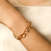 Ladies Trendy Gold Stainless Steel Bracelet（40% discount from 2 pieces）