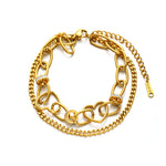 Ladies Trendy Gold Stainless Steel Bracelet（40% discount from 2 pieces）