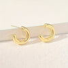 C-shaped hollow large earring studs are not easy to allergy（40% off on 2 pieces）