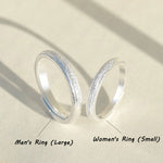 Accompany you S999 foot silver plain ring couple ring(40% Off 2 Pieces)