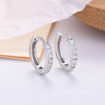 925 Silver Pin Zirconia Earrings 3 Pairs 8/10/12mm (40% off 2 sets)