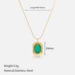 Emerald Pendant Necklace （40% discount from 2 pieces）