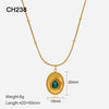 Emerald Pendant Necklace （40% discount from 2 pieces）