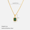 Emerald Pendant Necklace （40% discount from 2 pieces）