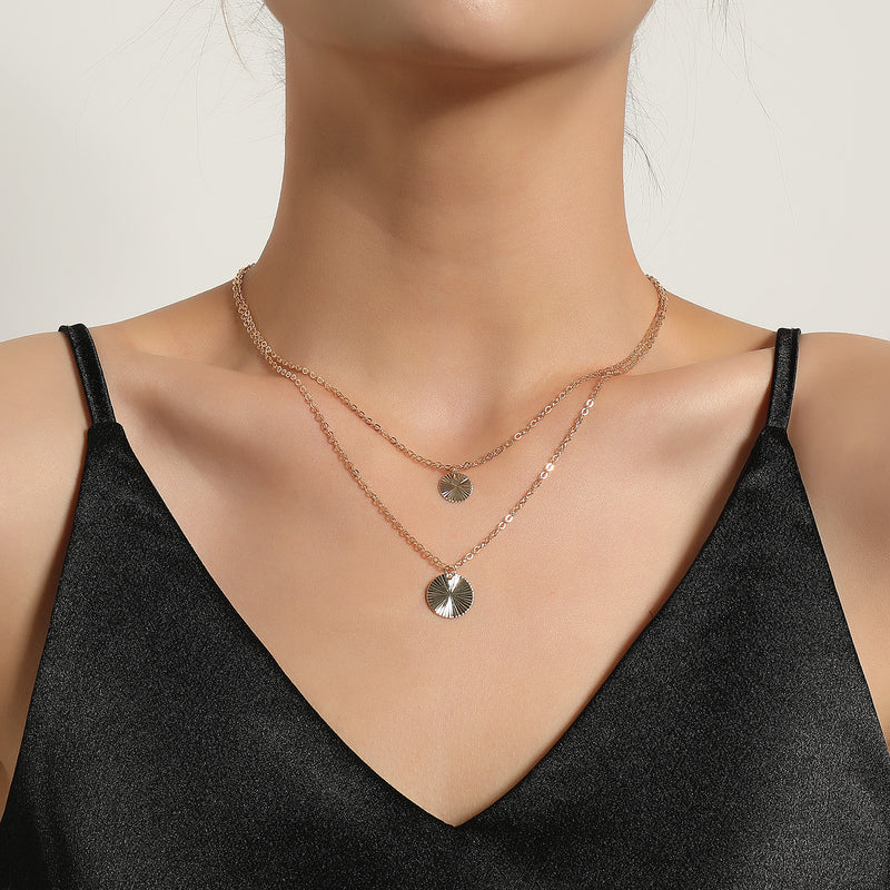 Women's Matching Round Pendant Necklace（40% discount from 2 pieces）