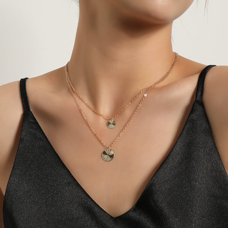 Women's Matching Round Pendant Necklace（40% discount from 2 pieces）